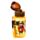 Nerozbitná plastová dětská láhev s víčkem 350ml -Pirát  Jolly Rogers 