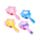 Kartáč na vlasy - glitter - Unicorn Magic - Jednorožec