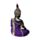 Dekorace - soška - Thai Buddha - černo fialový - Meditace
