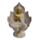 Dekorace - soška - Thai Buddha - sedící - efekt pískovce a zlata