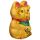 Maneki Neko mávající kočka s otevřenýma očima, 17cm