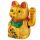 Maneki Neko mávající kočka s otevřenýma očima, 17cm