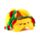 Cestovní polštář a maska na oči Relaxeazzz - Foodiemals  - Tacos Frida
