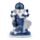 Soška  Ganesh Meditace  Modro bílá