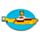 Sada 4 podtácků - The Beatles - Yellow Submarine 