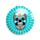 Kompaktní zrcátko - Day of the Dead - Lebka Mexiko