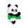 Guma - krabička - Panda