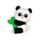 Guma - krabička - Panda