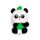 Guma - krabička - Panda