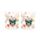 Sklenice - sada 2 ks- 250 ml - Day of the Dead - Lebka Mexiko