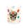 Sklenice - sada 2 ks- 250 ml - Day of the Dead - Lebka Mexiko