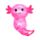 Mačkací hračka Squeezy - antistres - glitter - Axolotl