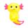Mačkací hračka Squeezy - antistres - glitter - Axolotl