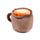 Termofor - plyšový obal - Levandule a pšenice - Foodiemals - Cappuccino