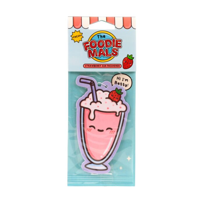 Osvěžovač vzduchu - Foodiemals - Betty Milk Shake - Jahoda