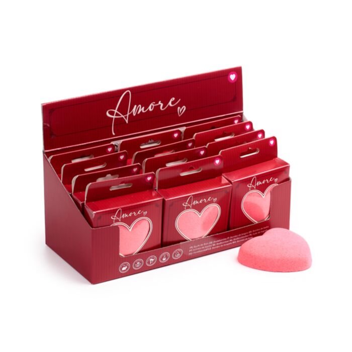 Koupelová bomba - dárková krabička - Amore - Láska - Srdce