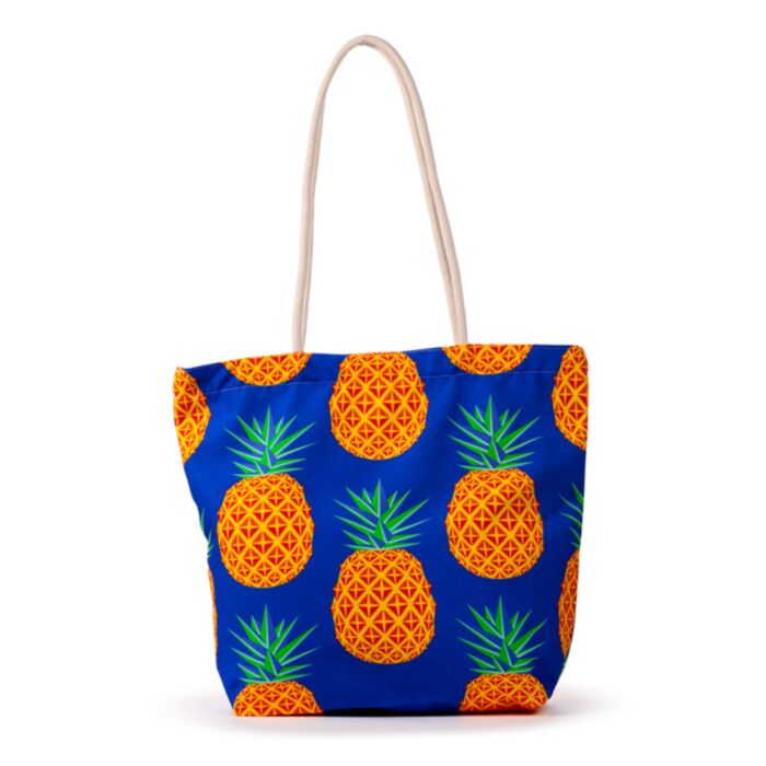 Taška - plážová - plátno - Ananas