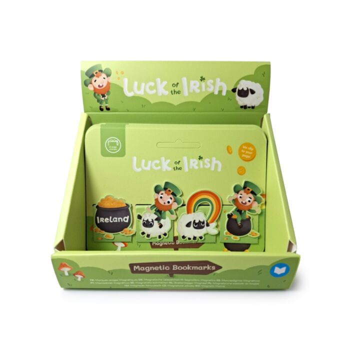 Záložka do knihy - magnetická - sada - Luck of the Irish - Skřítek Leprechaun