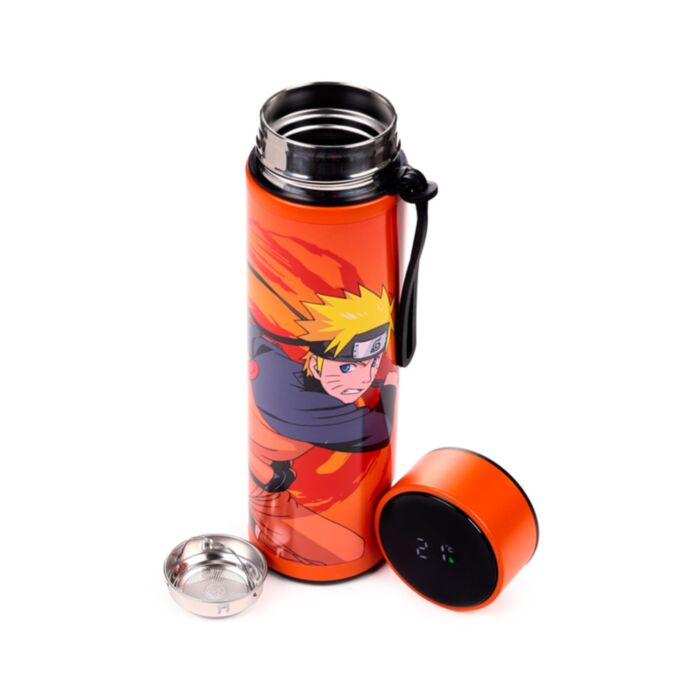 Nerezová termoláhev s digitálním teploměrem 450ml - Naruto