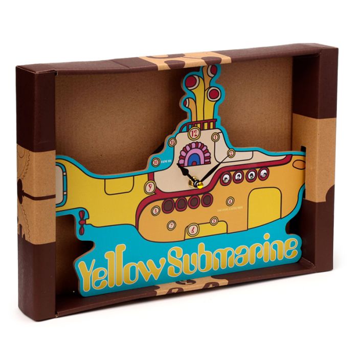 Nástěnné hodiny Beatles Žlutá ponorka - Yellow Submarine, licencovaný design