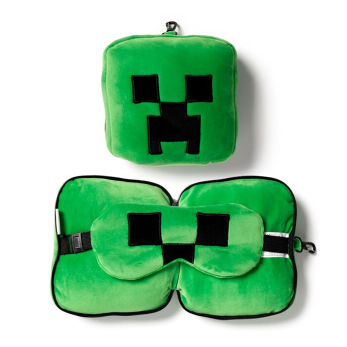 Cestovní polštář a maska na oči Relaxeazzz - Minecraft Creeper