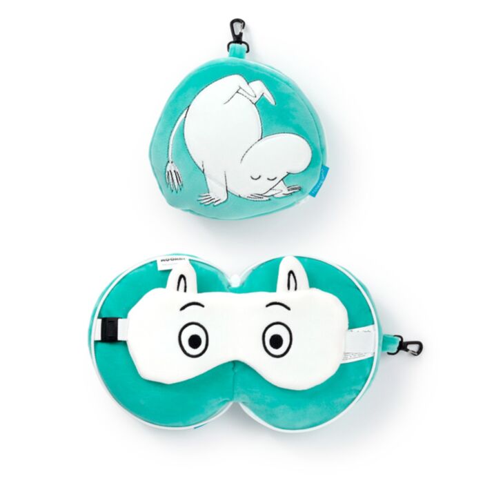Cestovní polštář a maska na oči Relaxeazzz - Moomin-Mumínek