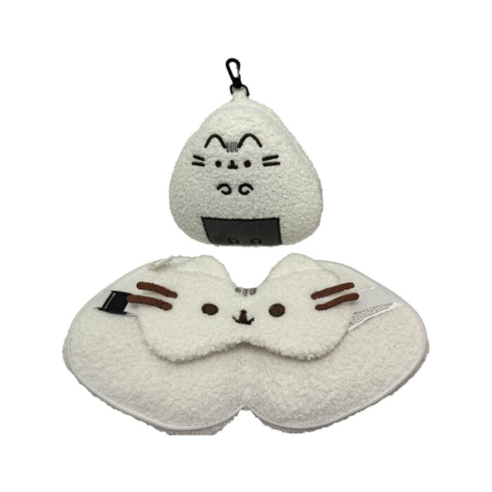 Cestovní polštář a maska na oči Relaxeazzz - Kočka Pusheen - Bento Club