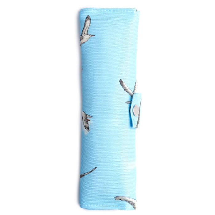 Sada 6 příborů ze 100% přírodního bambusu v plátěném obalu Racek a bójka