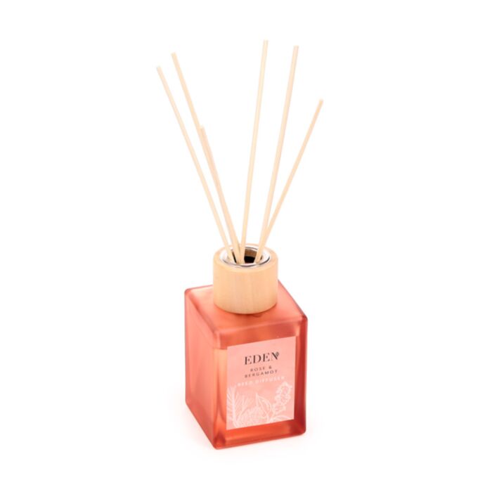 Tyčinkový difuzér 100ml - Růže Eden a bergamot