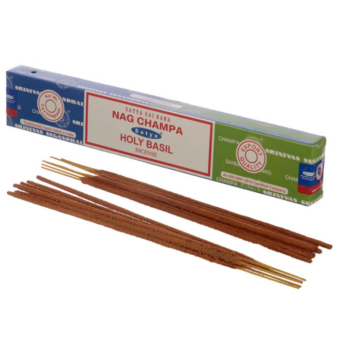 Vonné tyčinky Nag Champa 01322 Satya & Bazalka indická