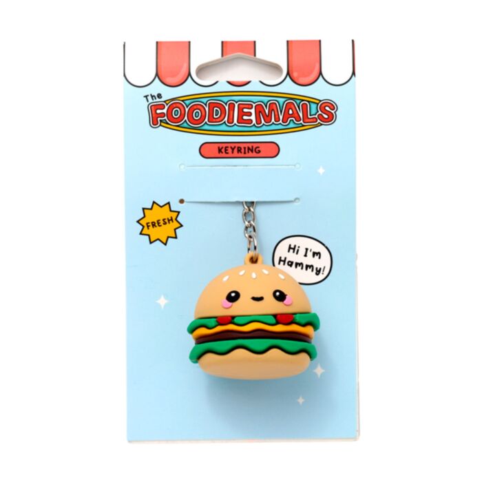 Klíčenka - 3D -  PVC - Burger Hammy 