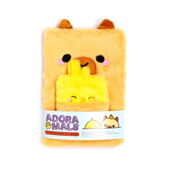 Plyšový zápisník s mini zápisníkem - Capybara- Kapybara