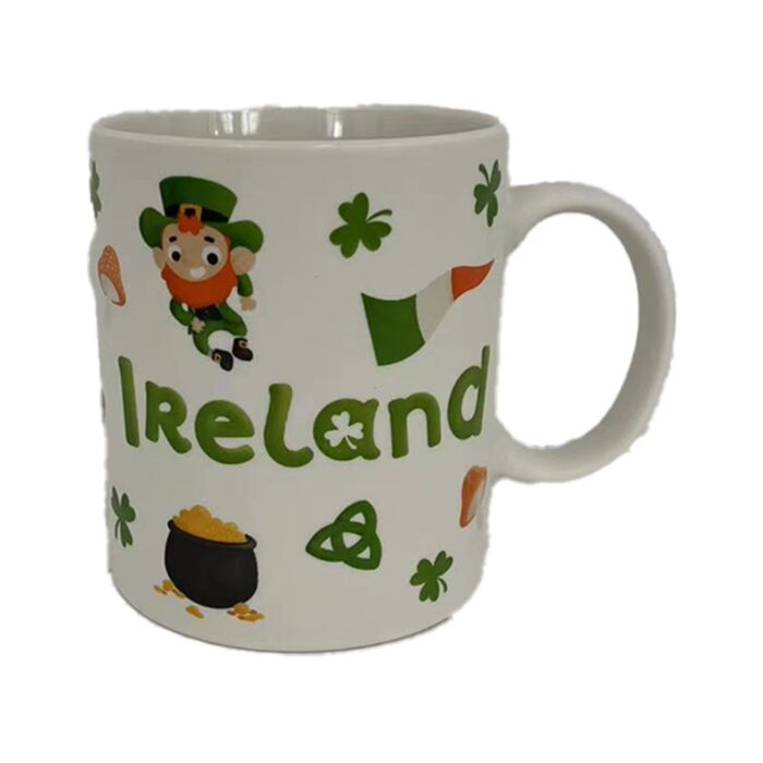 Porcelánový hrnek - Luck of the Irish - Skřítek Leprechaun