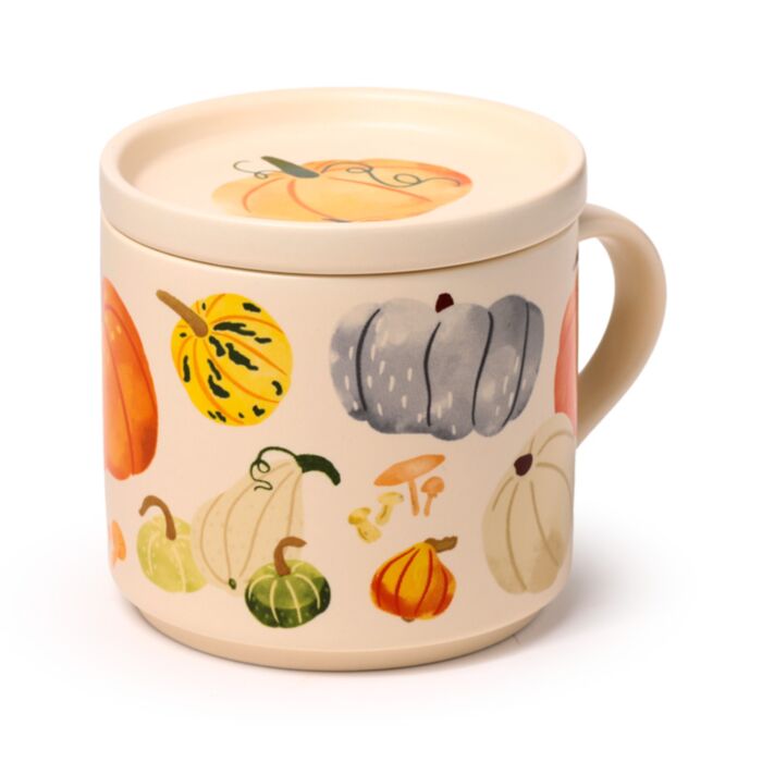 Sada porcelánový hrnek a podtácek Dýně - Autumn Harvest