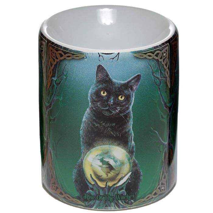 LKeramická aromalampa Magická kočka - design Lisa Parker