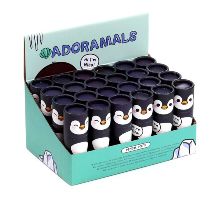 Sada pastelek - krabička -12 ks - Adoramals -Tučňák