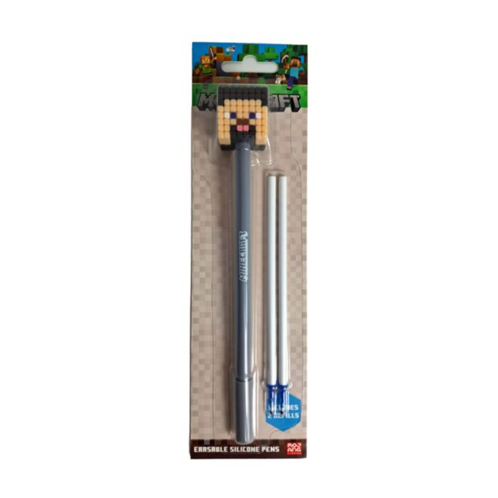 Propiska gumovací - 2 náplně -  Minecraft Steve