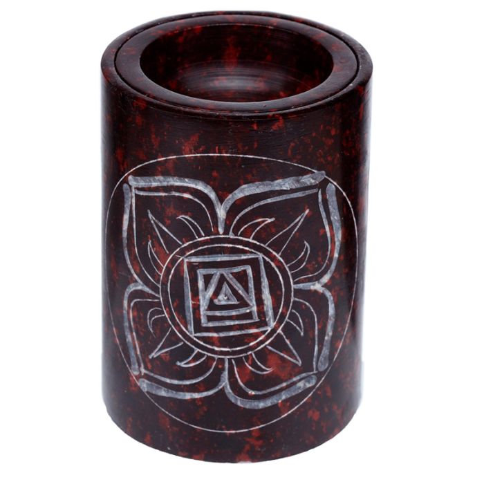 Olejová aromalampa s vyřezáváním Červená čakra