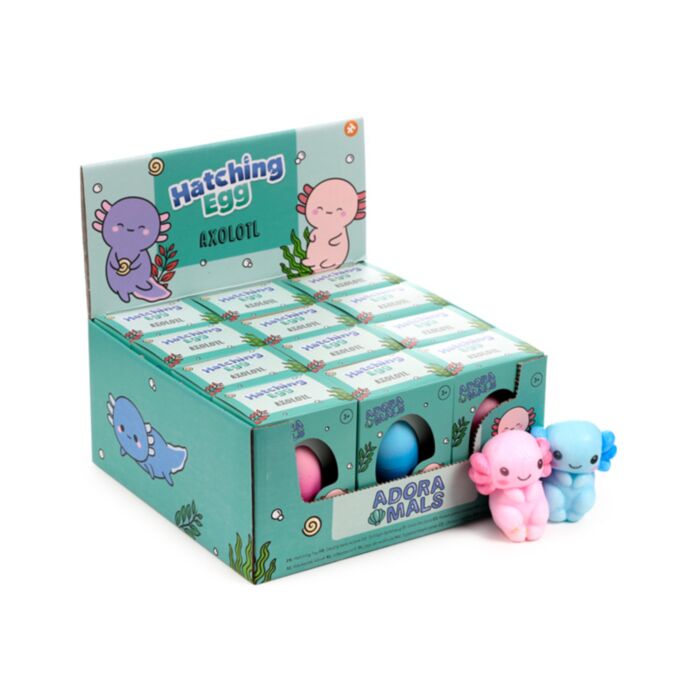 Rostoucí hračka Vajíčko - Adoramals - Axolotl Maddie 