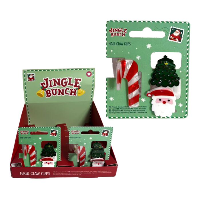 Sponka do vlasů - skřipec - sada 3 ks - vánoční - Jingle Bunch 