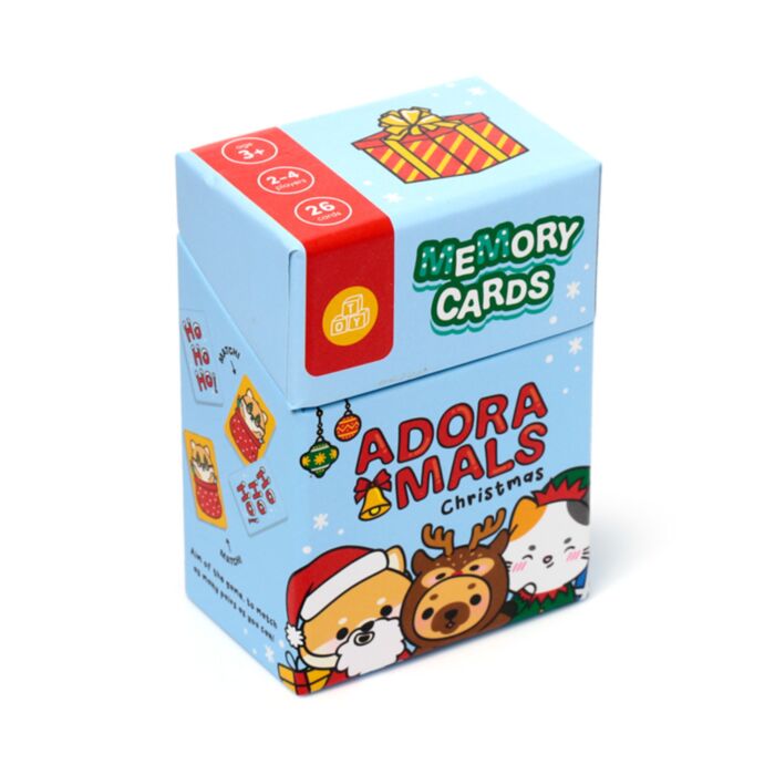 Paměťové karty - Pexeso - dětské - vánoční - Adoramals -zvířátka