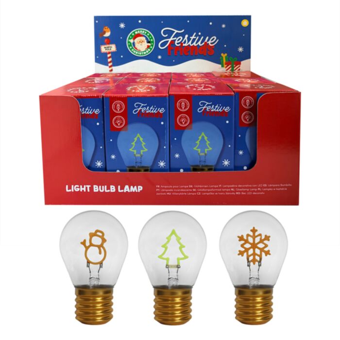 Noční světlo LED - žárovka - Festive Friends