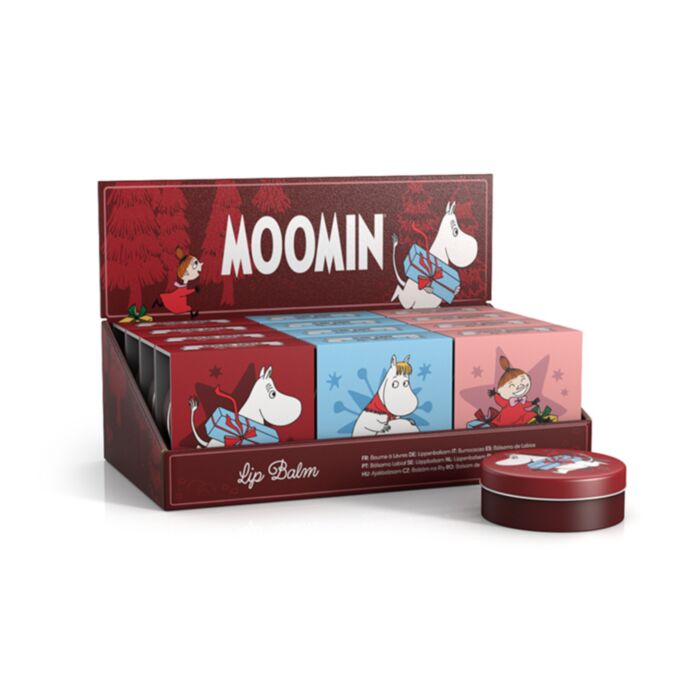 Balzám na rty - plechová krabička - vánoční - Moomin - Mumínek