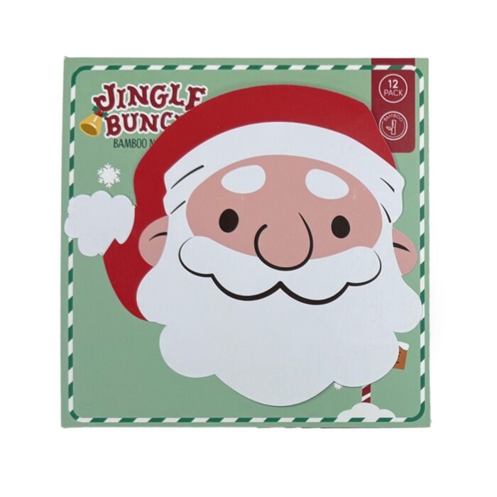 Papírový ubrousek - balení 12 ks - 3 vrstvé - párty - Vánoční Jungle Bunch Santa