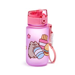 Nerozbitná plastová dětská láhev s víčkem 350ml -  Kočka Pusheen  Core