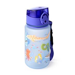 Nerozbitná plastová dětská láhev s víčkem 350ml - Mořský svět - Mariniverse Nerozbitná plastová dětská láhev s víčkem 350ml - Mořský svět - Mariniverse