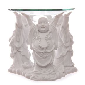 Aromalampa Smějící se Buddha, bílá, 11cm Aromalampa Smějící se Buddha, bílá, 11cm