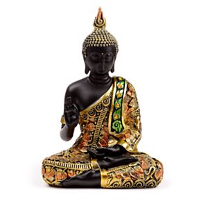 Dekorace - soška - Thai Buddha- černo oranžový - Meditace Dekorace - soška - Thai Buddha- černo oranžový - Meditace