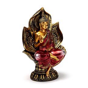 Dekorace - soška - Thai Buddha - červeno zlatý - Lotos Dekorace - soška - Thai Buddha - červeno zlatý - Lotos