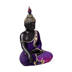Dekorace - soška - Thai Buddha - černo fialový - Meditace Dekorace - soška - Thai Buddha - černo fialový - Meditace